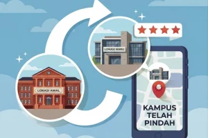 pindah lokasi kampus